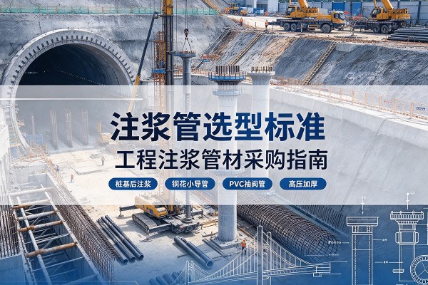 巫溪注浆管选型标准