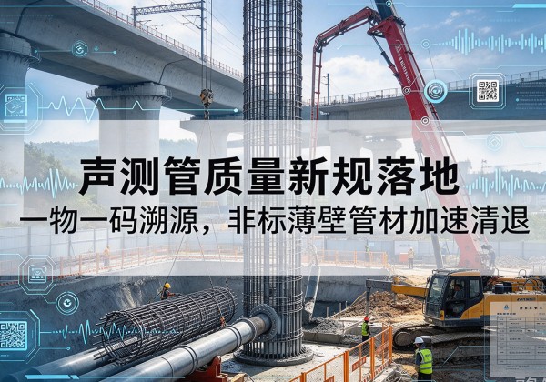 巫溪声测管质量新规落地，一物一码溯源，非标薄壁管材加速清退