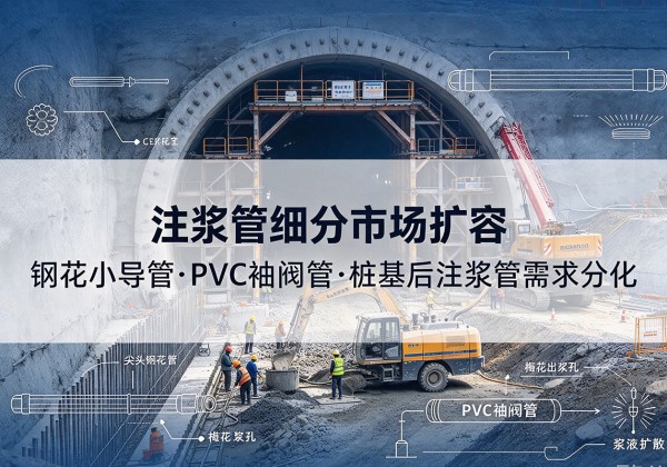 巫溪注浆管细分市场扩容，隧道钢花小导管、PVC 袖阀管、桩基后注浆管需求分化